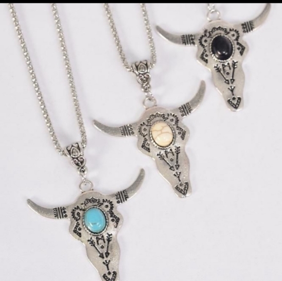 Bull Turquoise Necklace - Picture 3 of 3